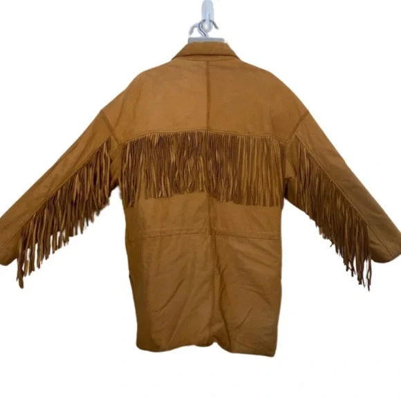 VINTAGE Men’s Winlit Suede Fringe Jacket - Picture 2 of 10